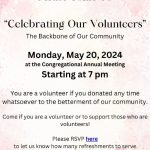 Celebrate Our Volunteer